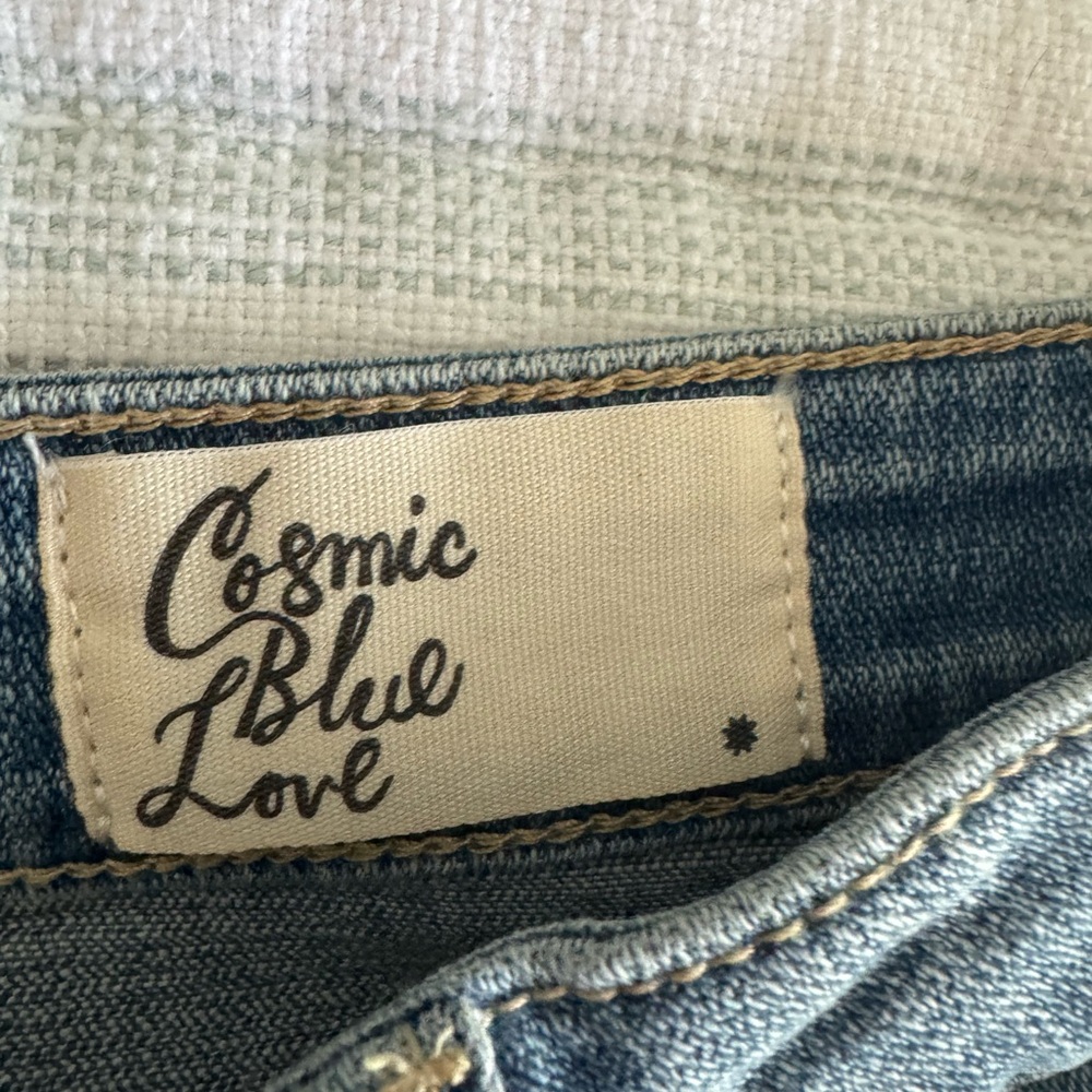 Cosmic Blue Love Indigo Denim Jeans - Picture 4 of 4